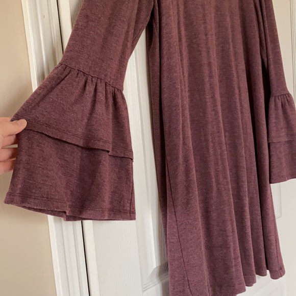 NWOT Loft Mid-Length Dress with Ruffled Sleeves - Picture 5 of 11